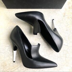 Versus Versace pumps heels black leather white 38